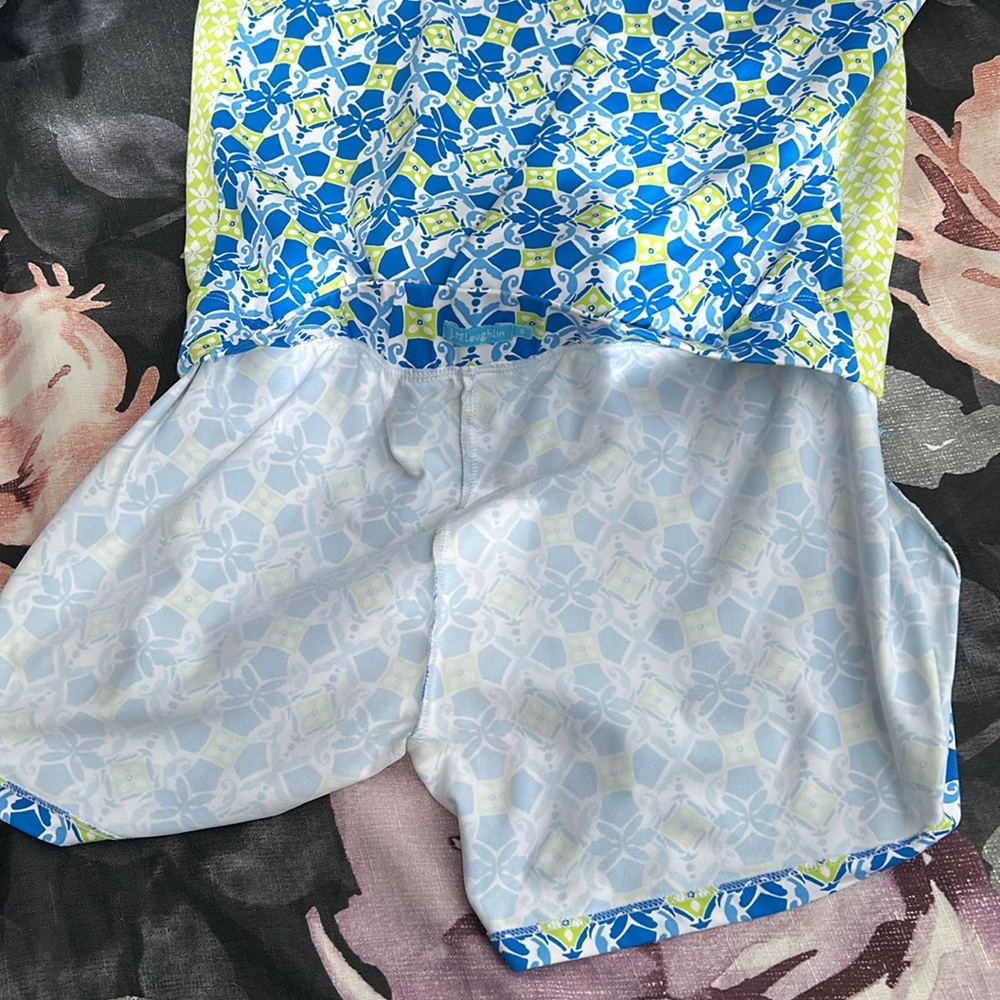 J McLaughlin Women’s S/ Pull On Skort Skirt Catalina Cloth Blue Golf Tennis - Picture 9 of 9